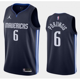 Dres Dallas Mavericks Kristaps Porzingis 6 2020-21 Jordan Brand Statement Edition Swingman